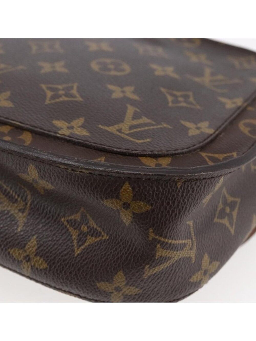 Authentic LOUIS VUITTON Monogram Monogram Saint Cloud GM Shoulder Bag M51242 - Picture 2 of 16
